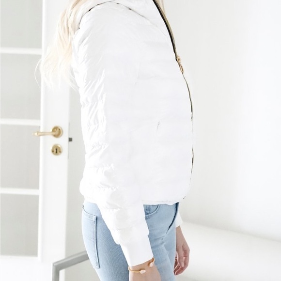 New Goldbergh Nadia down padded slim jacket in white US sz 14 - Picture 3 of 9